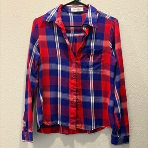 Kittenish Button Up Flannel Women’s Shirt